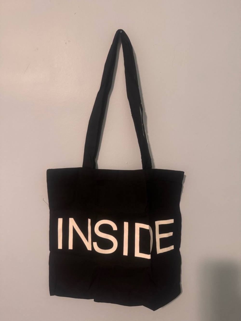 Bo Burnham Black 'INSIDE' Graphic Tote Bag